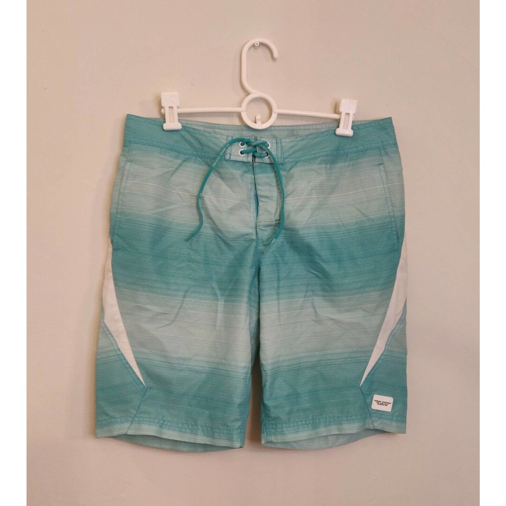 Armani Exchange Men's Swim Trunks Size M Striped Blue Lined Swimsuit